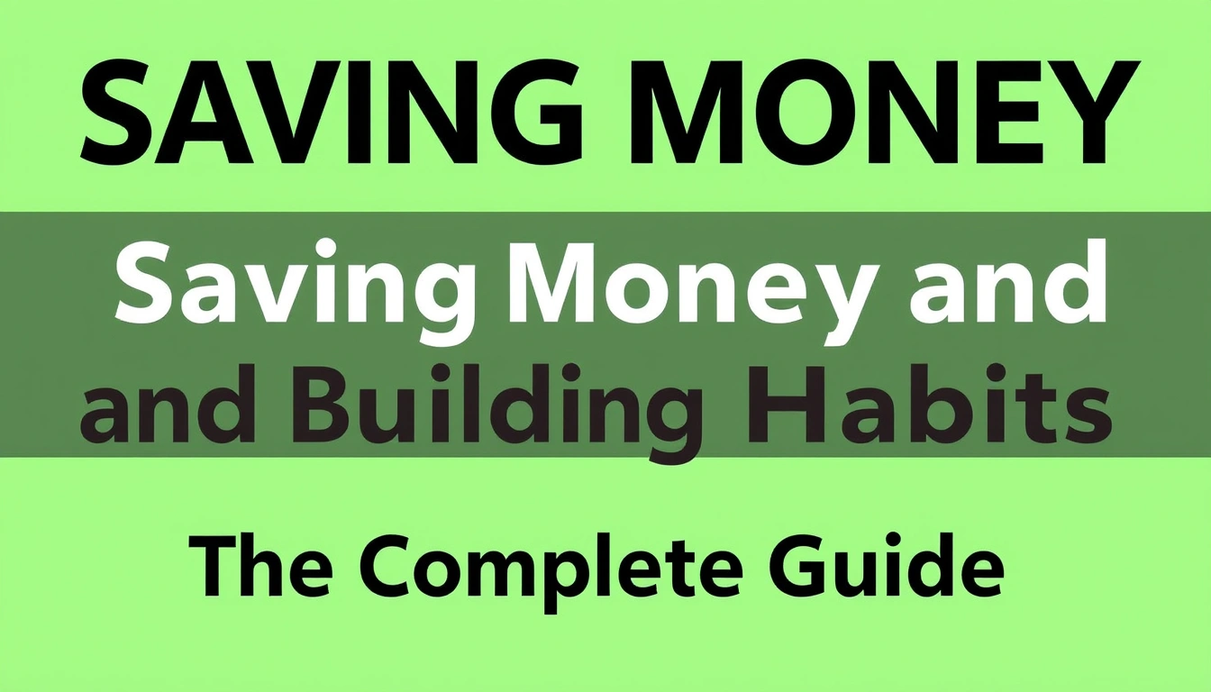 Saving Money and Building Habits — The Complete Guide